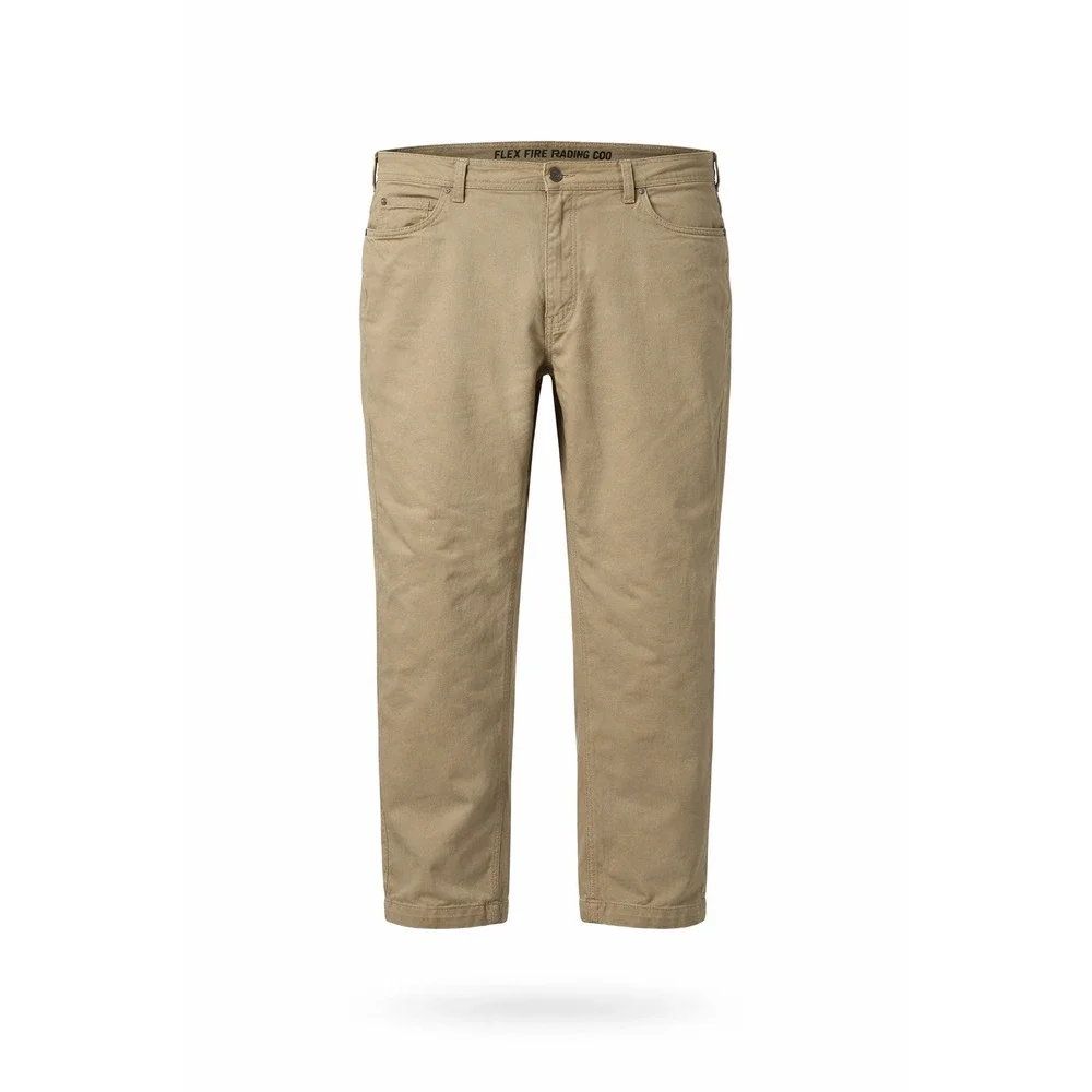 Duluth Trading Fire Hose Flex Work Pants Mens 42x30 Tan Relaxed Fit Utility